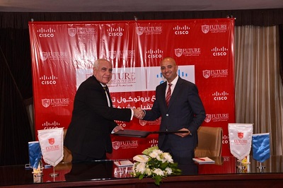 Network infrastructure protocol between Cisco and Future University in Egypt